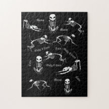 Cat skelet puzzel