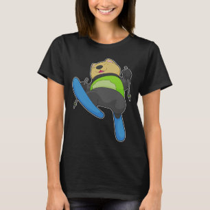 Cat Skier Ski Winter Sport T-shirt