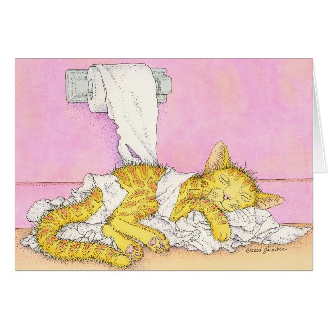 CAT-slaafs in toiletpapier (Voorkant Horizontaal)