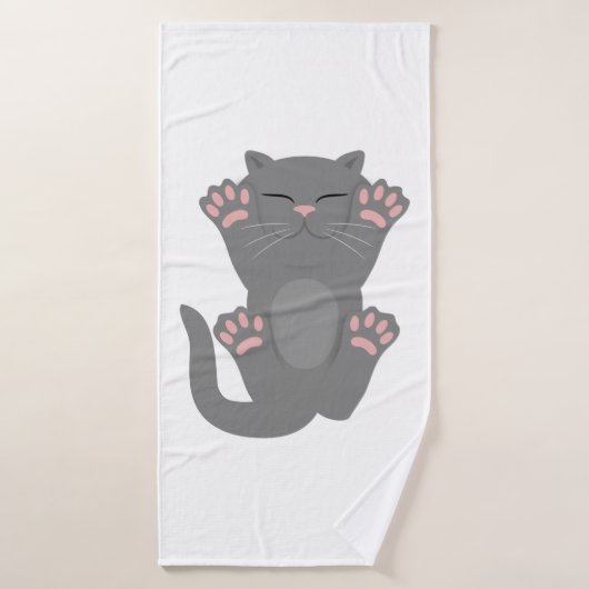 Cat Slaping Badhanddoek (Badhanddoek)
