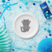 Cat Slaping Papieren Bordje (Feest)