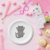 Cat Slaping Papieren Bordje (Feest)