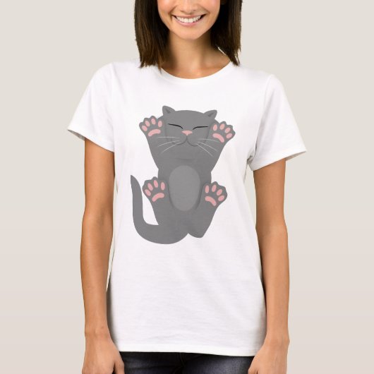 Cat Slaping T-shirt (Voorkant)