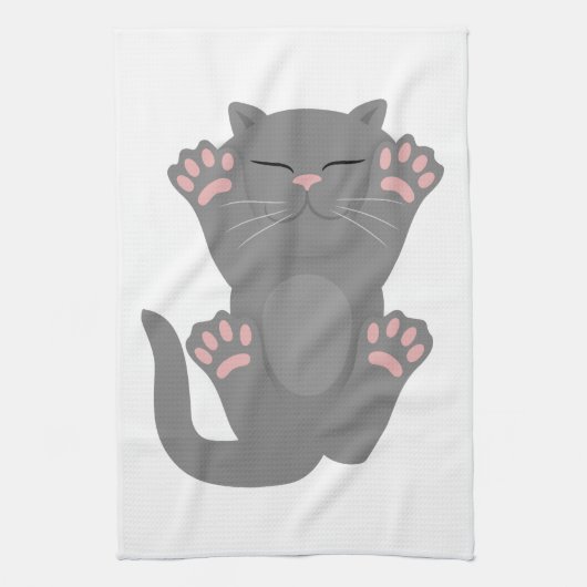 Cat Slaping Theedoek (Verticaal)