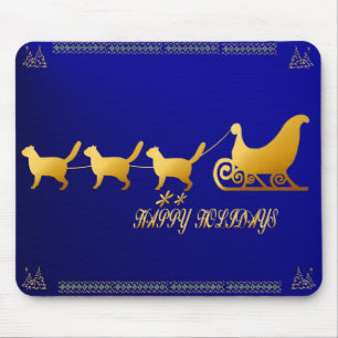 Cat Sled mousepad Muismat
