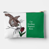 Cat Smelling Fragrant Rose Etui (Achterkant)
