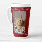 Cat Snow Globe, Image Names Text, Customize,  Latte Mok (Linkerhoek)