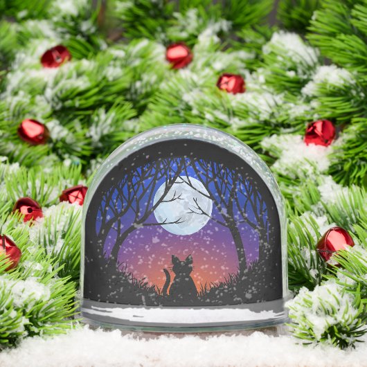 Cat Snow Globe Personalized Cat Lover Snow Globe (Noël)