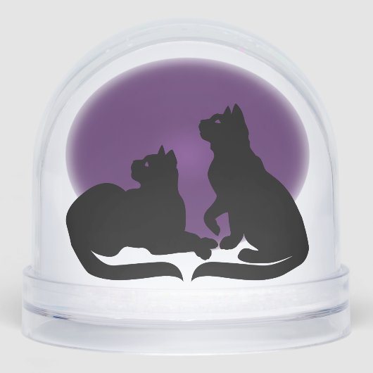 Cat Snow Globe Personalized Cat Lover Snow Globe (Avant)