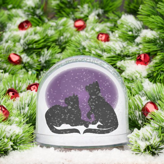 Cat Snow Globe Personalized Cat Lover Snow Globe (Noël)
