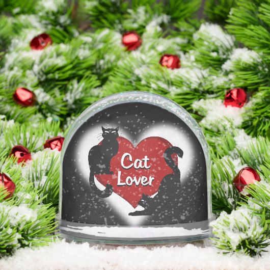 Cat Snow Globe Personalized Cat Lover Snow Globe (Noël)