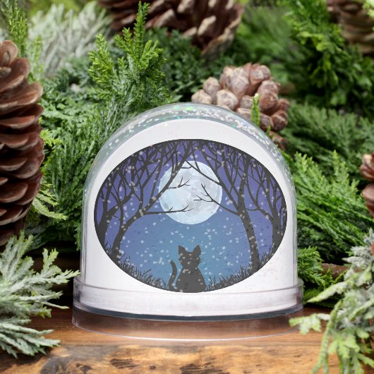 Cat Snow Globe Personalized Cat Lover Snow Globe Sneeuwbol (Winter)