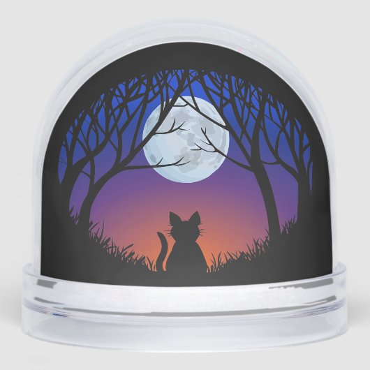 Cat Snow Globe Personalized Cat Lover Snow Globe Sneeuwbol (Voorkant)