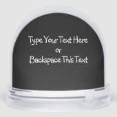 Cat Snow Globe Personalized Cat Lover Snow Globe Sneeuwbol (Achterkant)