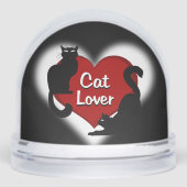 Cat Snow Globe Personalized Cat Lover Snow Globe Sneeuwbol (Voorkant)