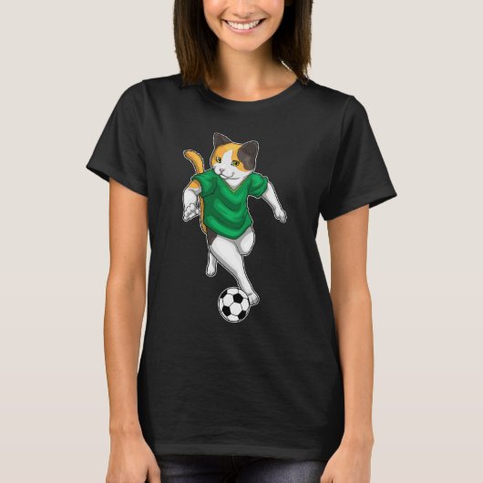 Cat Soccer player Soccer T-shirt (Voorkant)