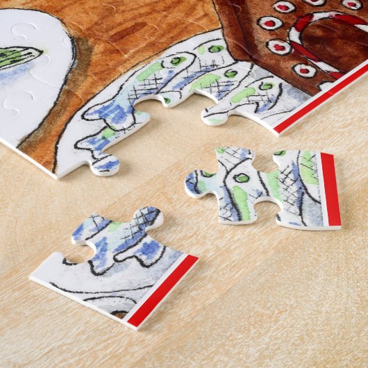 Cat, souris Noël puzzle puzzle (Côté)