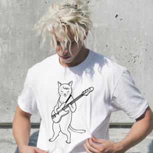 CAT-SPELBASS GUITAR T-SHIRTS