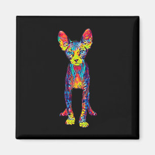 Cat Sphynx Grappige Kat Liefhebber Cadeaus voor Ma Magneet