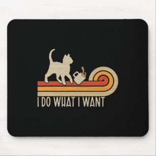 Cat Spilling Coffee Ik doe wat ik wil Muismat