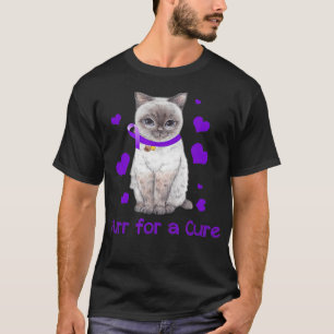 Cat Spint Cute Alzheimer Awareness Gift T-shirt