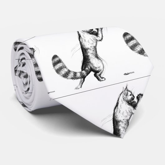 Cat Springing2 Stropdas (Opgerold)