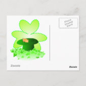 Cat St. Patrick's Day Postcard Briefkaart (Achterkant)
