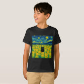 Cat Starry Night Van Gogh Cat For Cat Lover  T-shirt (Voorkant volledig)