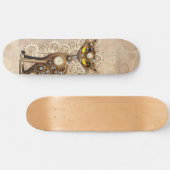 Cat Steampunk Retro Style Machine Skateboard (Horizontaal)
