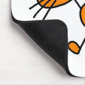 Cat Stick Figuur Mousepad Muismat (Hoek)