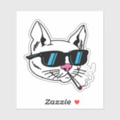 Cat Sticker-zonnebril Sticker (Vel)