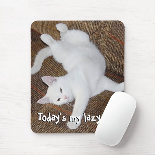 Cat Stretch - Mousepad Muismat (Met muis)