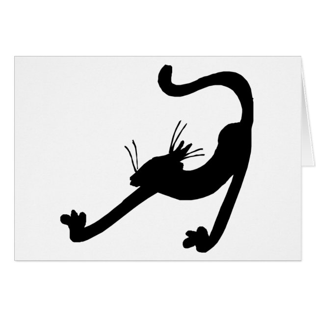 Cat Stretch Silhouette (Voorkant Horizontaal)