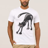 Cat Stretching Mannen T-shirt (Voorkant)
