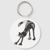 Cat Stretching Sleutelhanger (Achterkant)