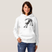 Cat Stretching Vrouwen Hoodie (Voorkant volledig)