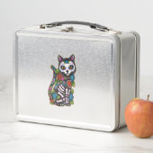 Cat Sugar Skull Mexico Calavera Dia de Los Muertos (In situ)