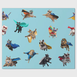 Cat Superheroes Cadeaupapier