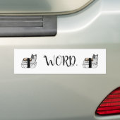 Cat Sushi Toast Bumpersticker (Op auto)