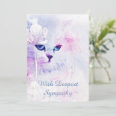 Cat Sympathcard Kaart (Staand voorkant)
