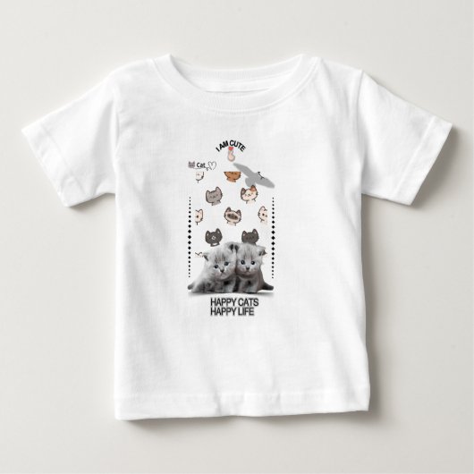 Cat T-Shirt | Funny Kitty cute Style (Devant)