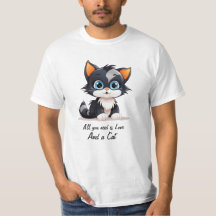 Cat T-shirt van NickysArt