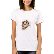 Cat t shirt voor vrouwen