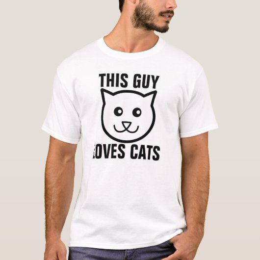 Cat T-shirts voor echte mannen (Voorkant)
