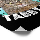 Cat Tab Grappige Kat Liefhebber Cadeaus voor Manne Poster (Hoek)