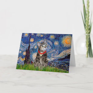 CAT (Tabby2) - Sterrennacht Kaart