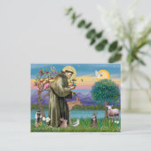 Cat (Tabby 2) - Saint Francis Briefkaart (Staand voorkant)