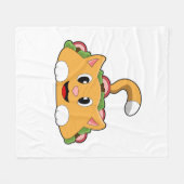 Cat Taco Fleece Deken (Voorkant (Horizontaal))