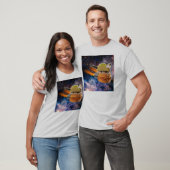 Cat Taco Riding Sandwich Rocket T-shirt (Unisex)