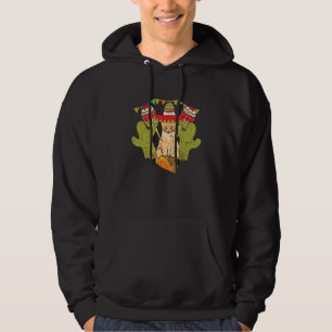 Cat Taco Sombrero Mexican Fiesta Funny Cinco de Ma Hoodie